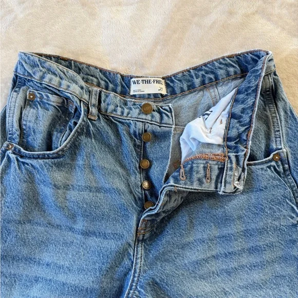 Free People Barrel Leg Jeans - Picture 2 of 2